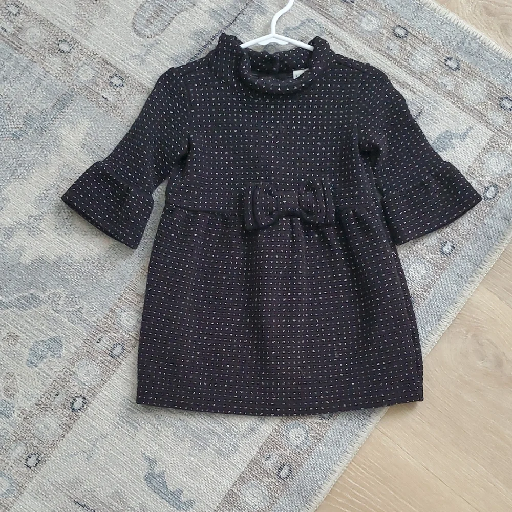 Janie and Jack Juno Valentine Baby Girls Metallic Dot Dress Sz18-24m